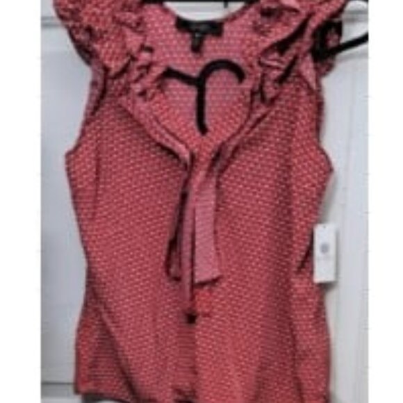 New Jessica Simpson Tops Casual Ruffle Short Sleeve V Neck - Picture 3 of 3